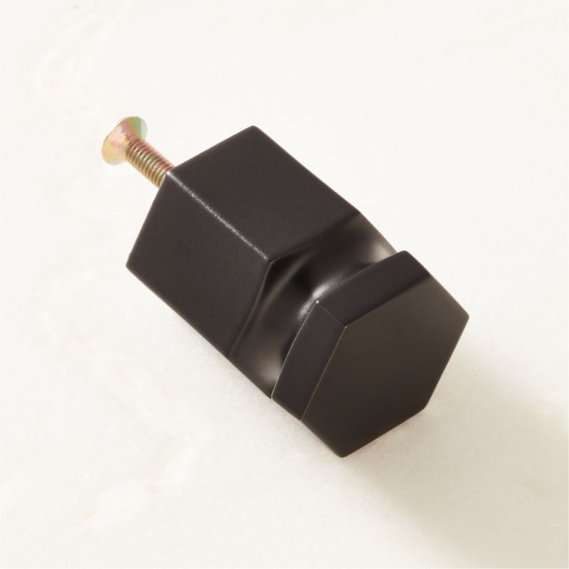 Lavau Matte Black Knob 1" - image 4 of 5