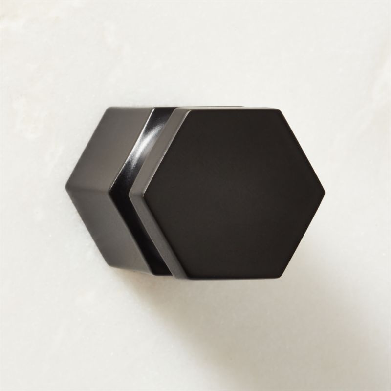 Lavau Matte Black Knob 1" - image 3 of 5