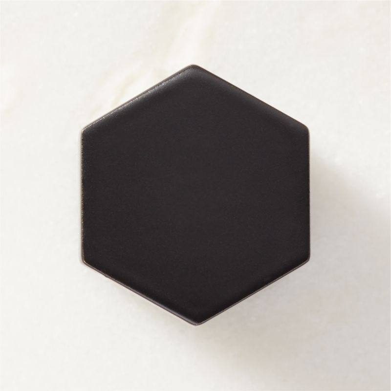 Lavau Matte Black Knob 1" - image 0 of 5