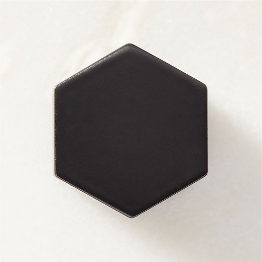 Lavau Matte Black Knob 1"