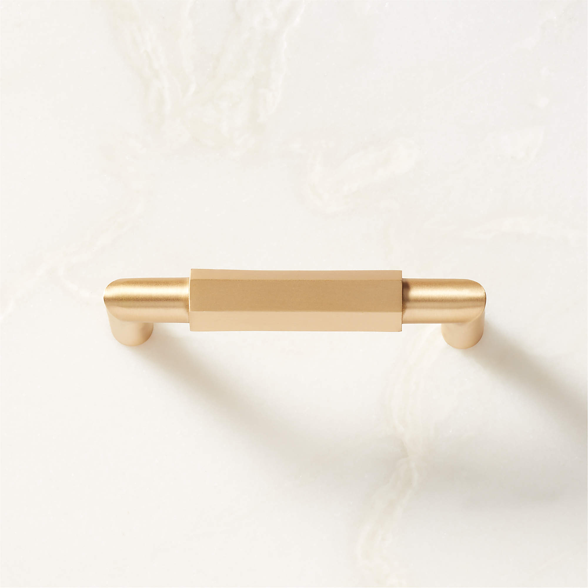 Lavau Modern Brushed Brass Modern Handle 3" + Reviews CB2 Canada