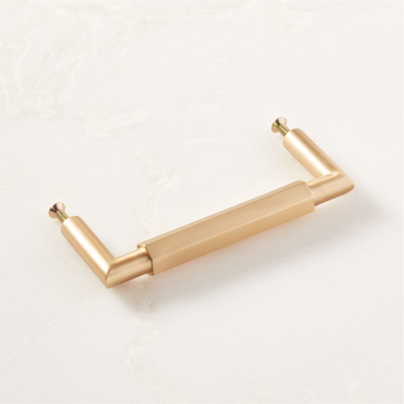 Lavau Brushed Brass Handle 4" - image 3 of 5