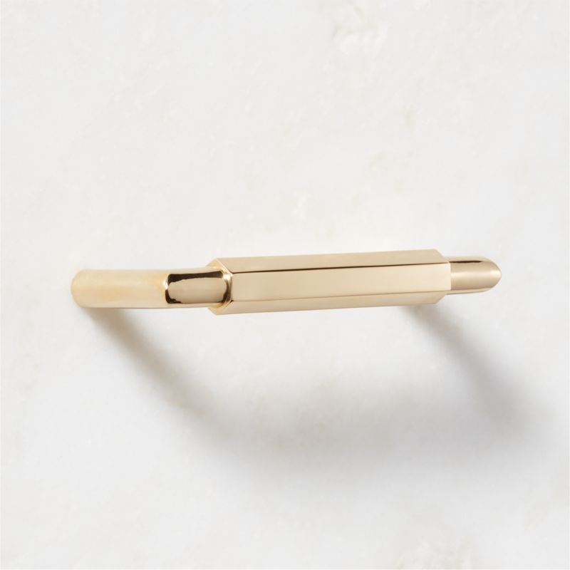 Lavau Unlacquered Brass Handle 4" - image 3 of 8