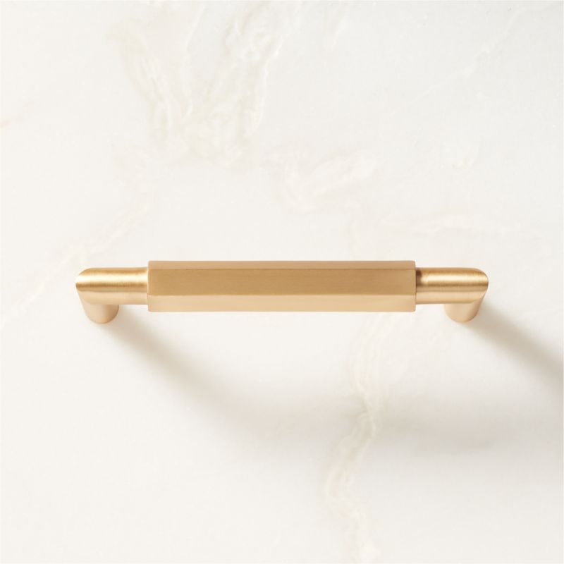 Lavau Brushed Brass Handle 4" - image 0 of 5