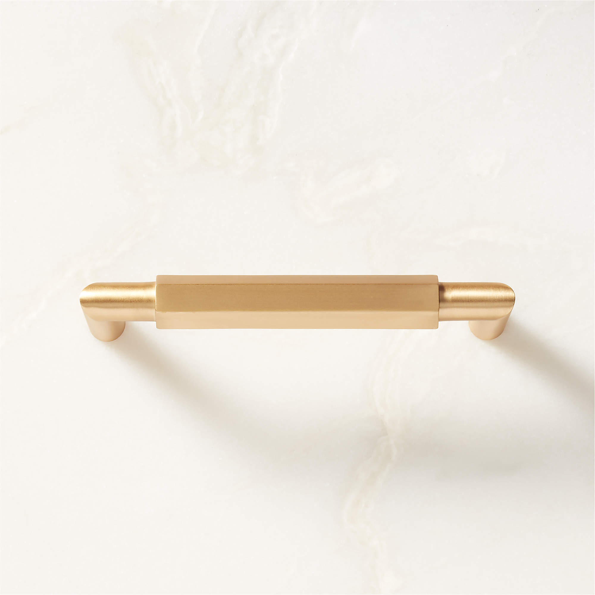 Lavau Modern Brushed Brass Modern Handle 4" + Reviews CB2 Canada