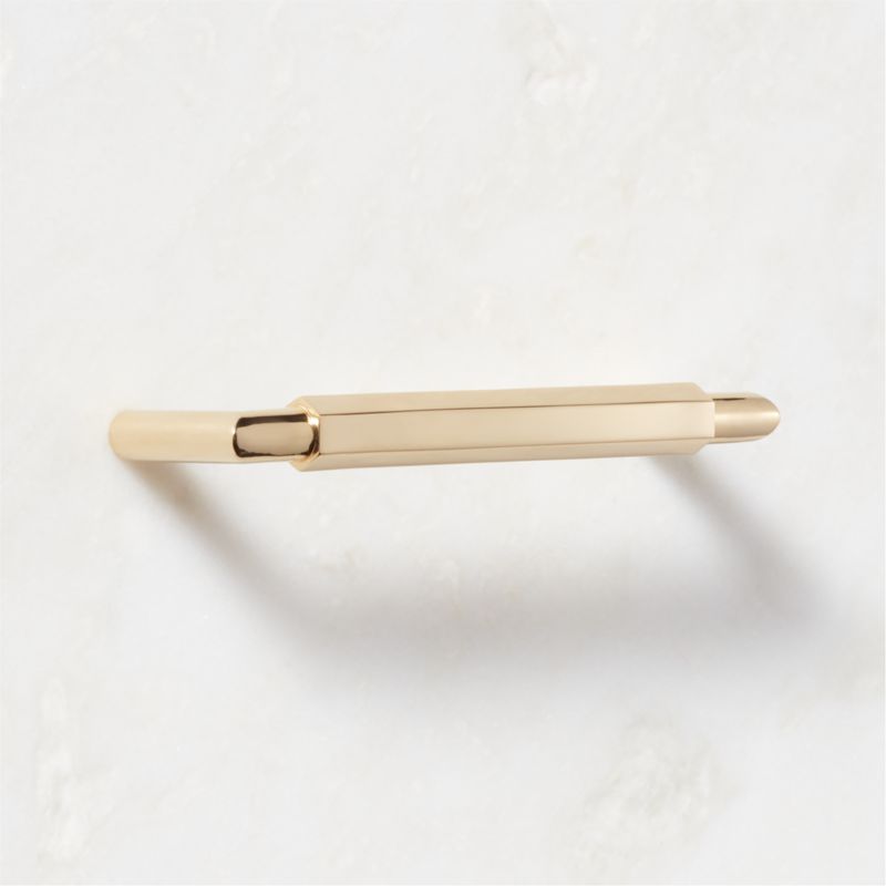 Lavau Unlacquered Brass Handle 5" - image 3 of 7