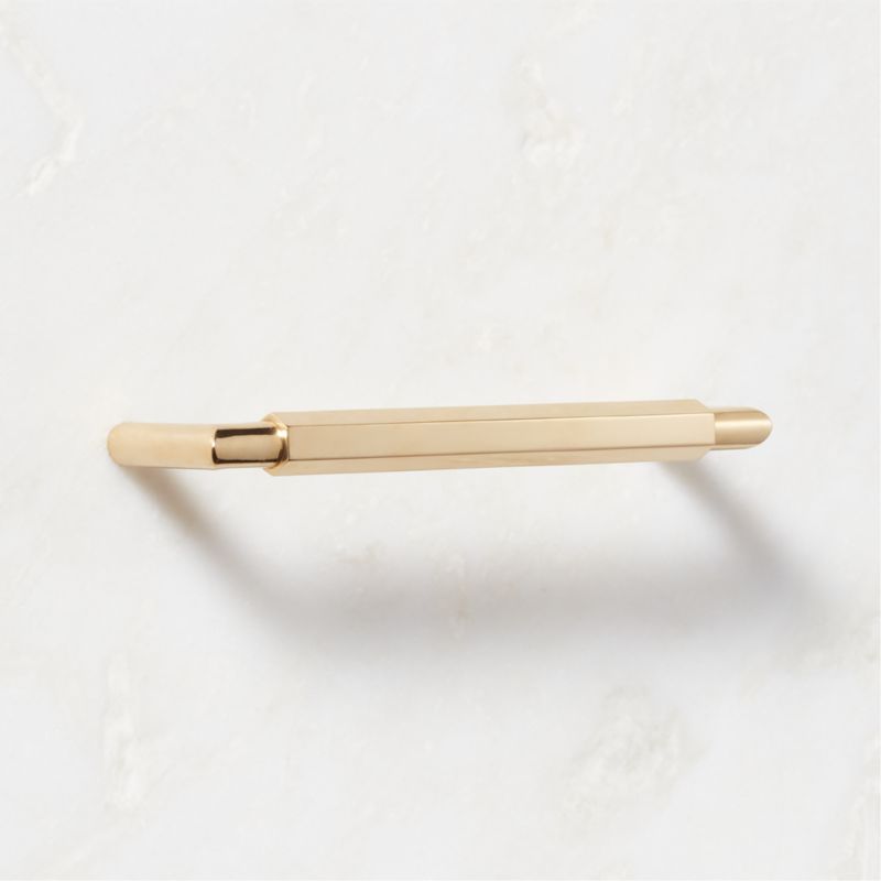 Lavau Unlacquered Brass Handle 6" - image 3 of 7