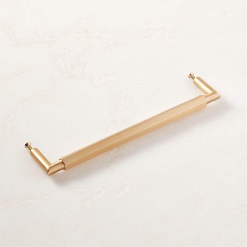 Lavau Brushed Brass Handle 8" - image 4 of 5