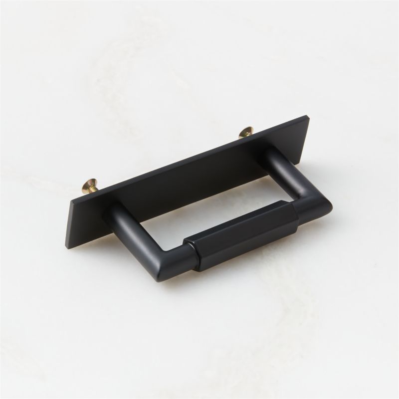 Lavau Brushed Brass Cabinet Handle with Backplate 3