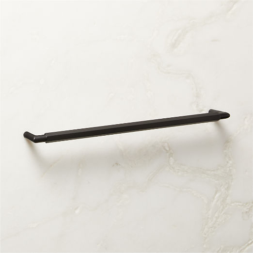 Lavau Black Metal Cabinet Handle 12"