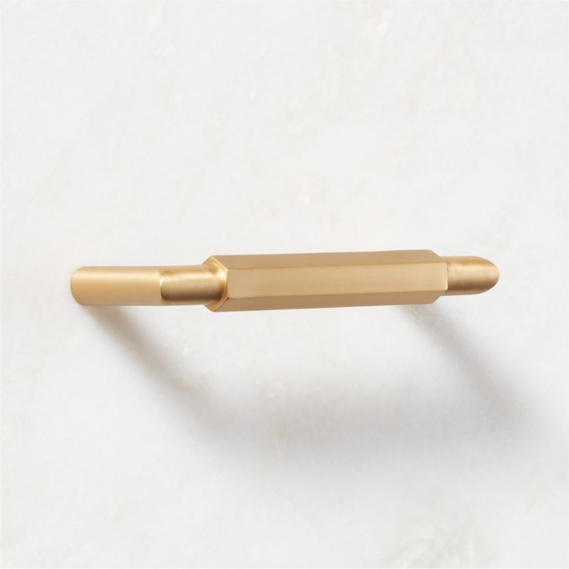 Lavau Brushed Brass Handle 4" - image 2 of 5