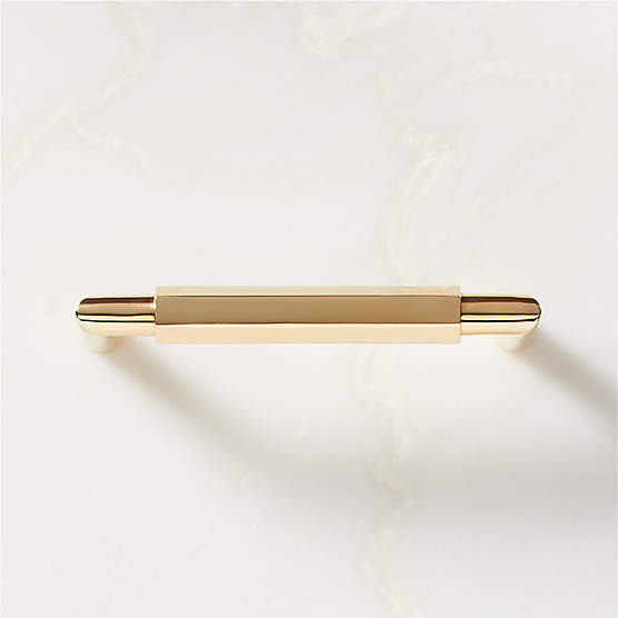 Lavau Unlacquered Brass Handle 4"