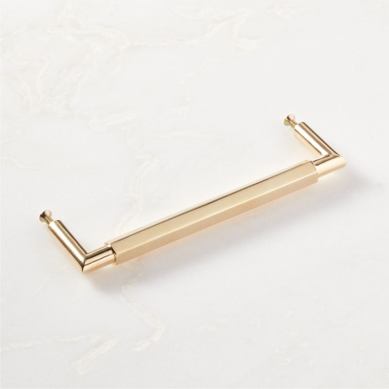 Lavau Unlacquered Brass Handle 6" - image 4 of 7