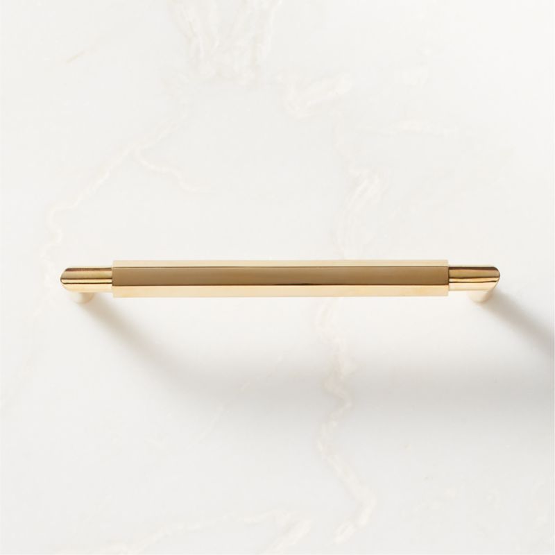 Lavau Unlacquered Brass Handle 5" - image 6 of 7