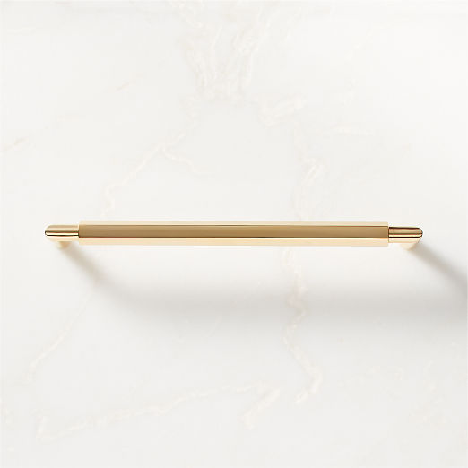 Lavau Unlacquered Brass Handle 8"