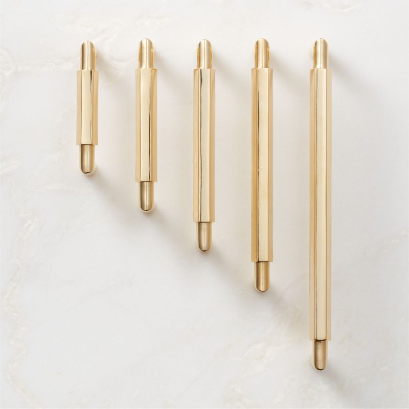 Lavau Unlacquered Brass Cabinet Handle with Backplate 3