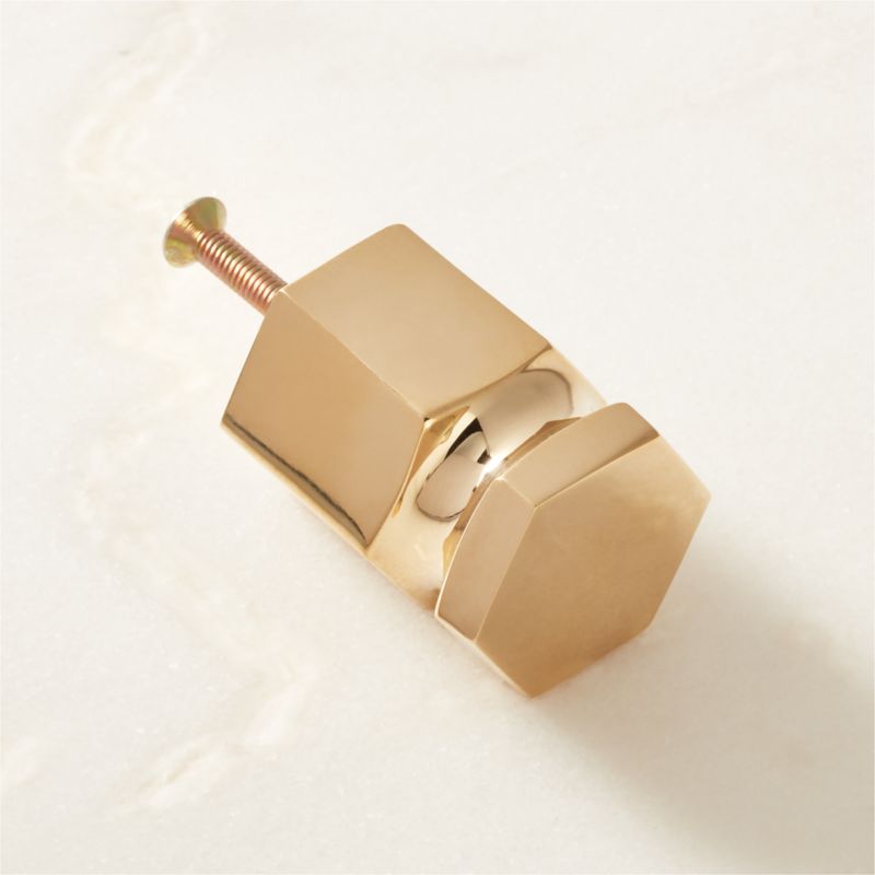 Lavau Unlacquered Brass Knob 1'' - image 4 of 5