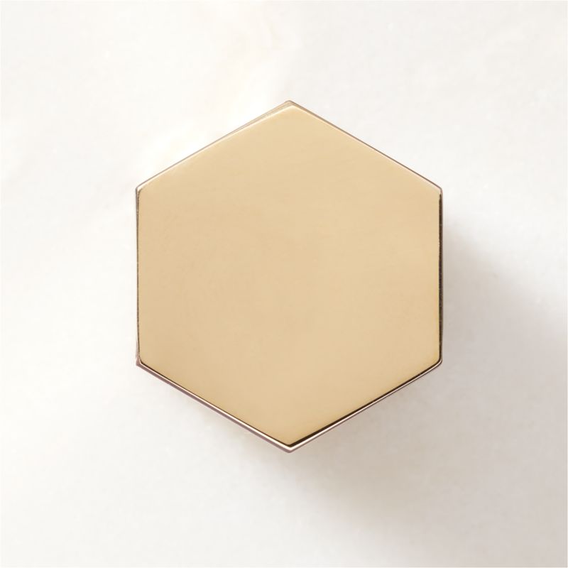 Lavau Unlacquered Brass Knob 1'' - image 0 of 5