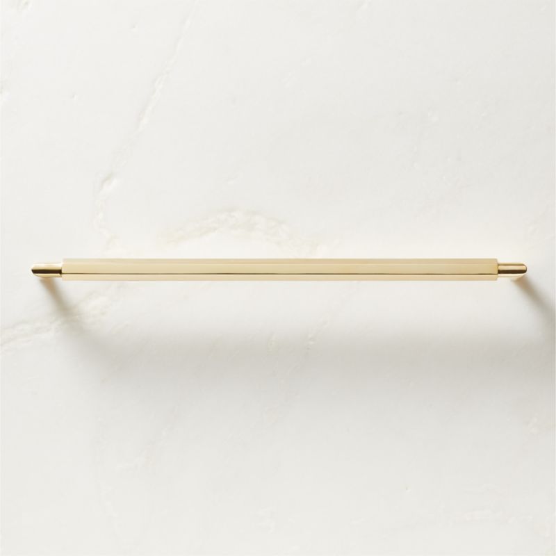 Lavau Unlacquered Brass Handle 12" - image 0 of 6