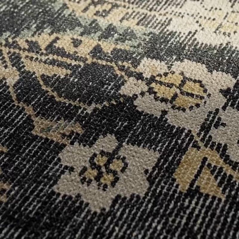 Play Lavish Hand-Knotted Black Floral Wool Area Rug 6'x9' - video 1 of 1