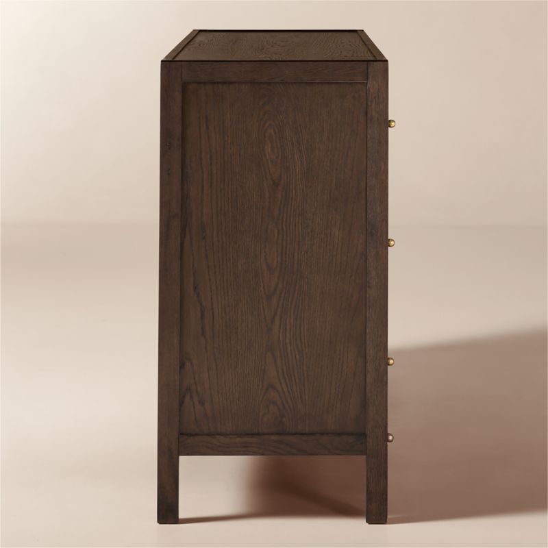 Layton 70" Dark Oak 6-Drawer Dresser - image 4 of 9