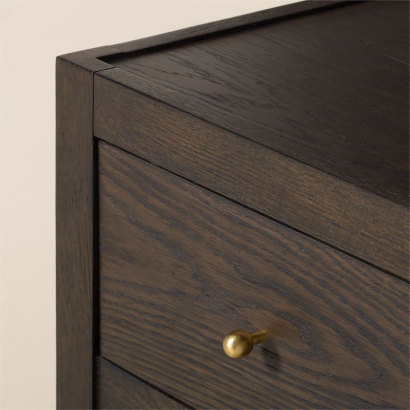 Layton 30" Dark Oak 2-Drawer Nightstand - image 6 of 8