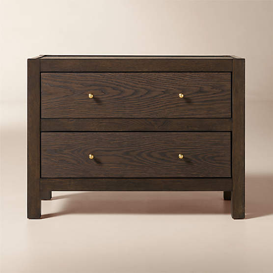 Layton 30" Dark Oak 2-Drawer Nightstand