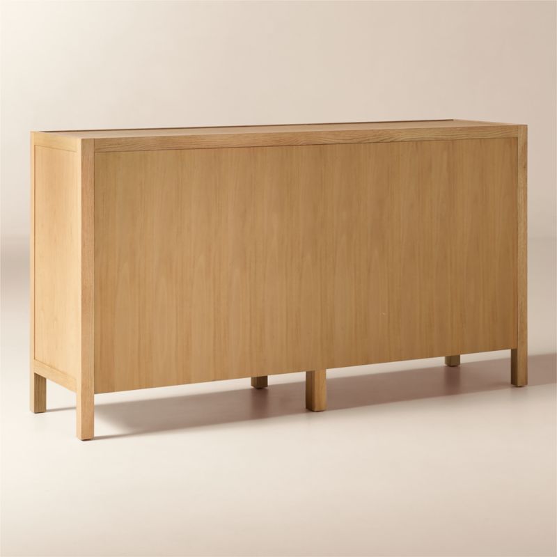 Layton 70" White Oak 6-Drawer Dresser - image 5 of 9