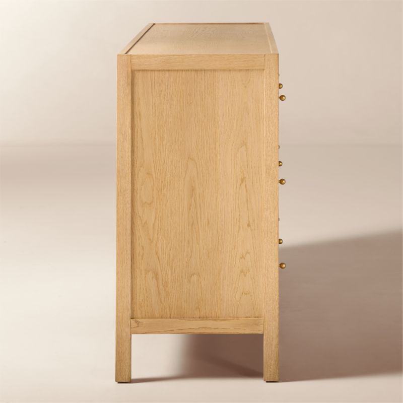 Layton 70" White Oak 6-Drawer Dresser - image 4 of 9