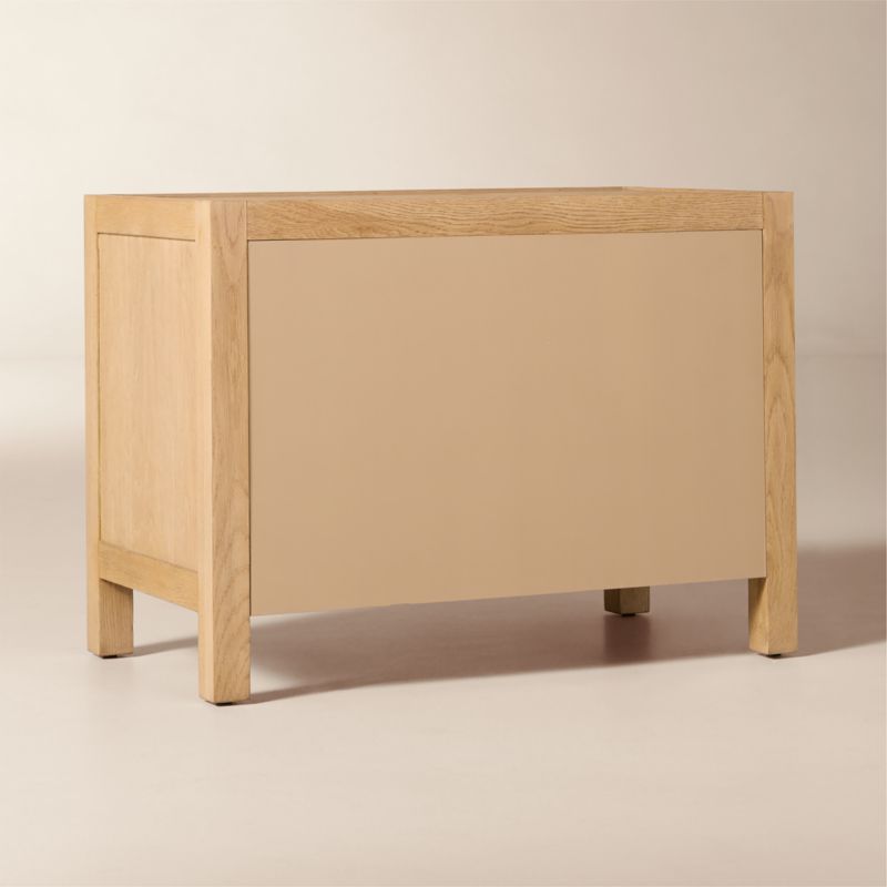 Layton 30" White Oak 2-Drawer Nightstand - image 5 of 8