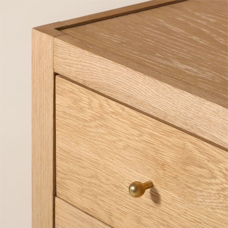 Layton 30" White Oak 2-Drawer Nightstand - image 6 of 8