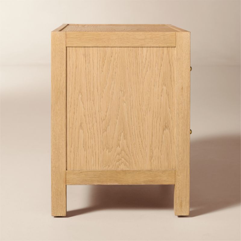 Layton 30" White Oak 2-Drawer Nightstand - image 4 of 8