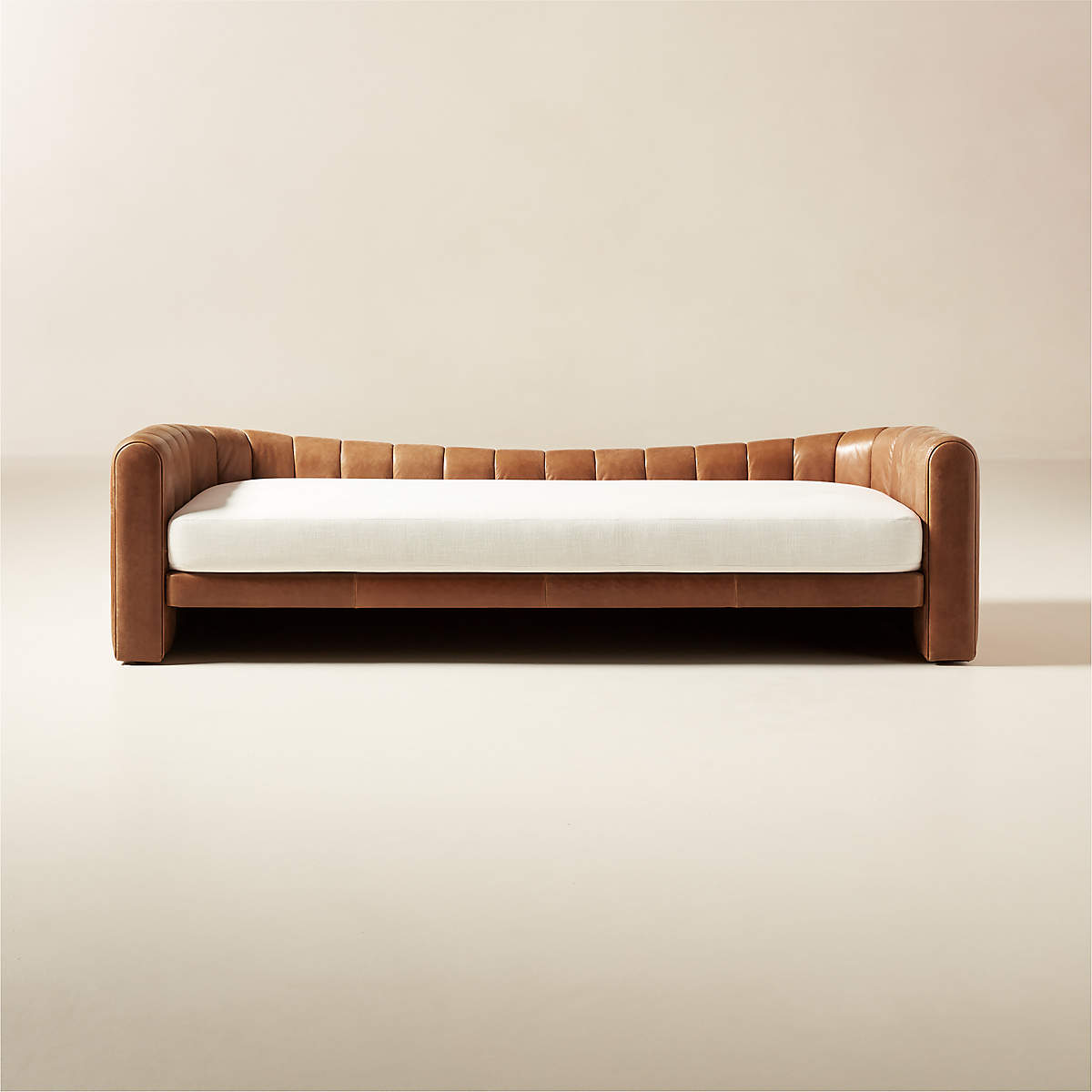 Lazar Leather Daybed | CB2 Canada