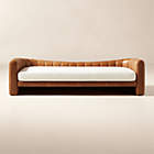 Corroy 78.25" Natural Linen Sleeper Sofa