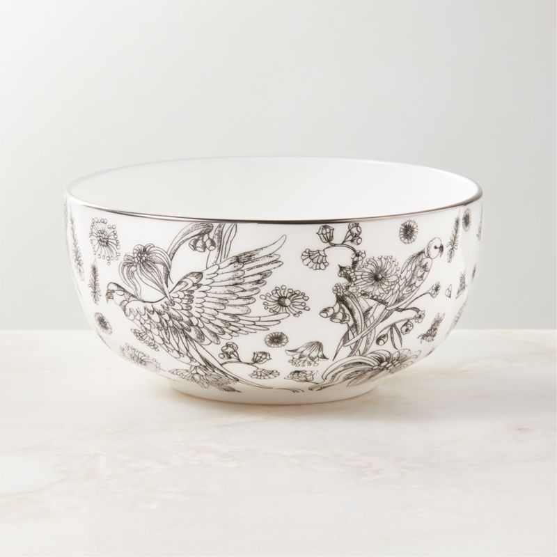 View Le Paradis White and Silver Soup Bowl details