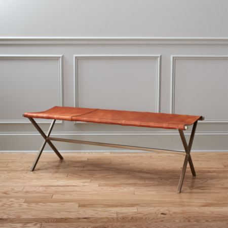 Directors Brown Leather Bench Reviews Cb2 Canada