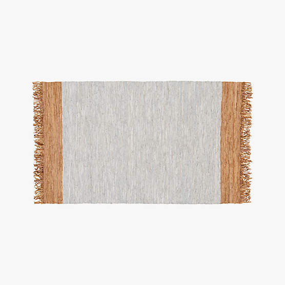 Natural Leather Dressage Area Rug 5'x8'