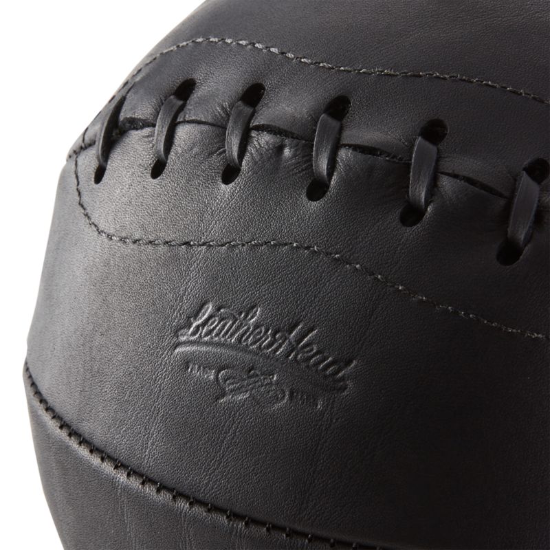 Leather Head Small Black Leather Basketball - image 2 of 8