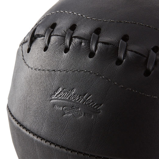 Leather Head Small Black Leather Basketball