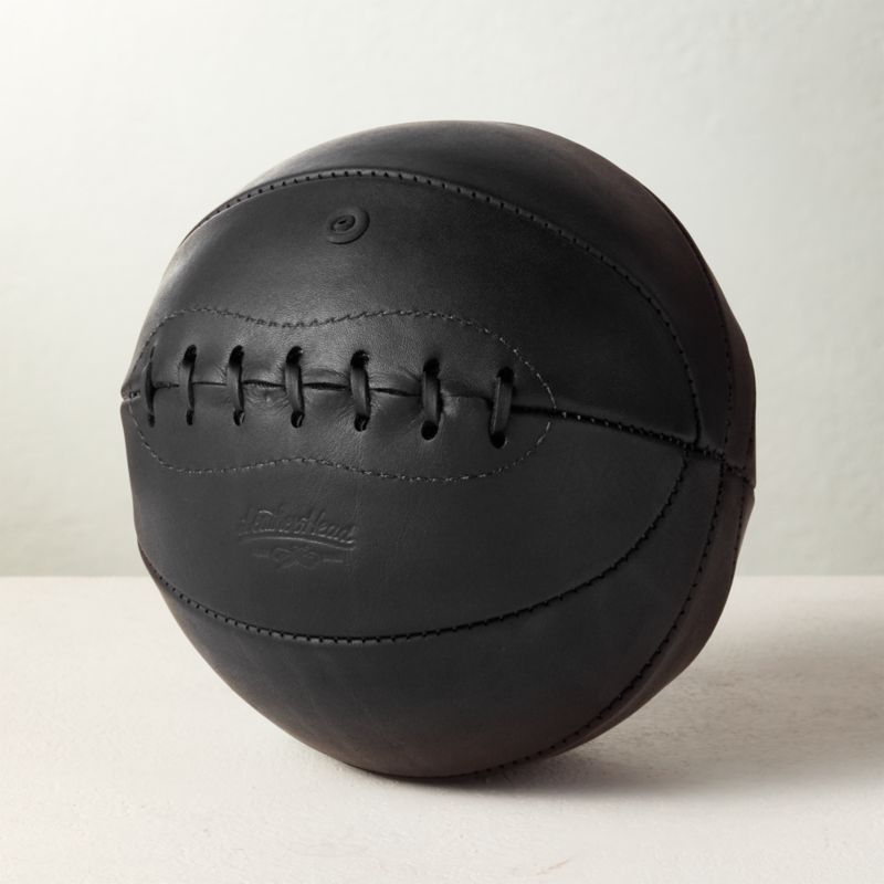 View Leather Head Small Black Leather Basketball details