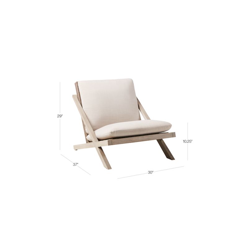 View Lecco Teak Outdoor Chair - image 3 of 14