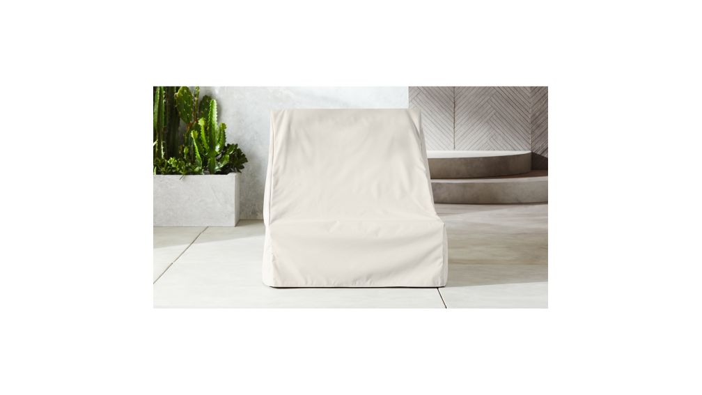 Lecco Teak Waterproof Outdoor Chair Cover CB2