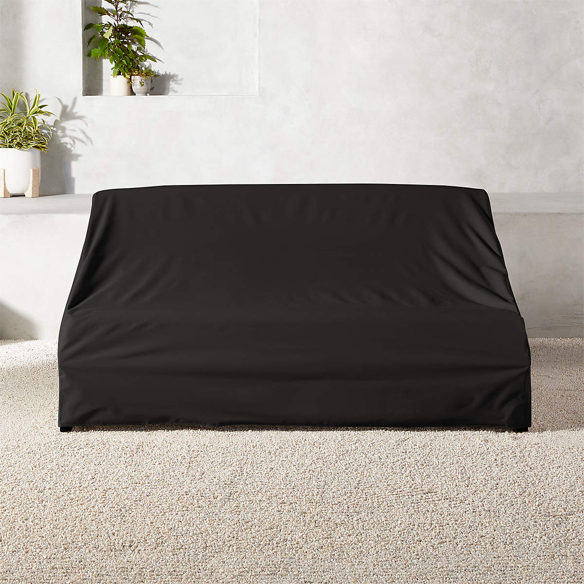 Lecco Outdoor Patio Loveseat Cover CB2