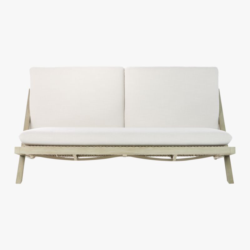 Lecco 62" Teak Outdoor Loveseat - image 3 of 10