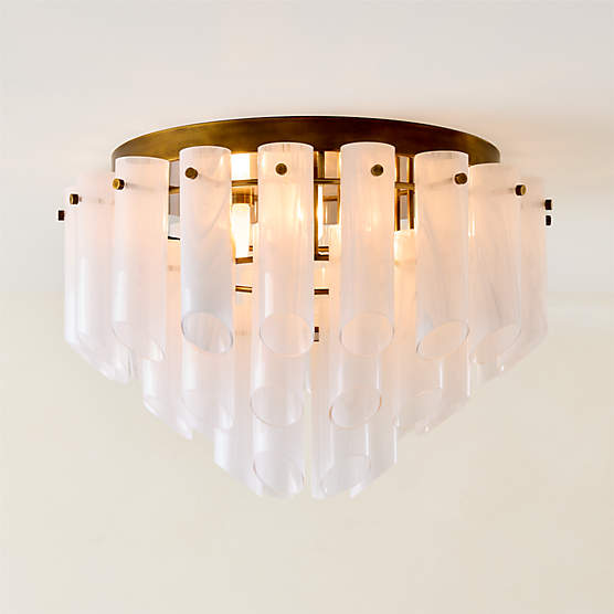 Lecko Milky Glass Flush Mount Light