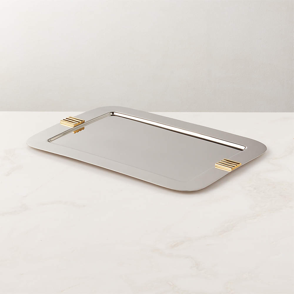Piero Round Polished Stainless Steel Serving Tray by Gianfranco Frattini +  Reviews