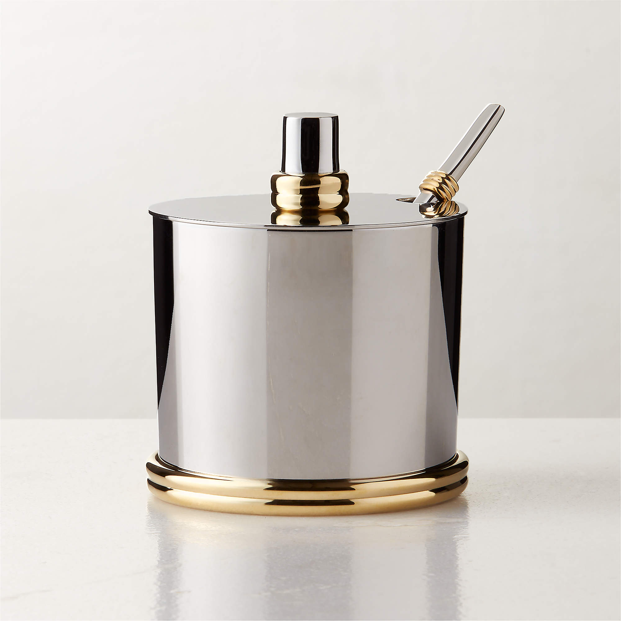 Leclaire Stainless Steel Sugar Bowl with Spoon