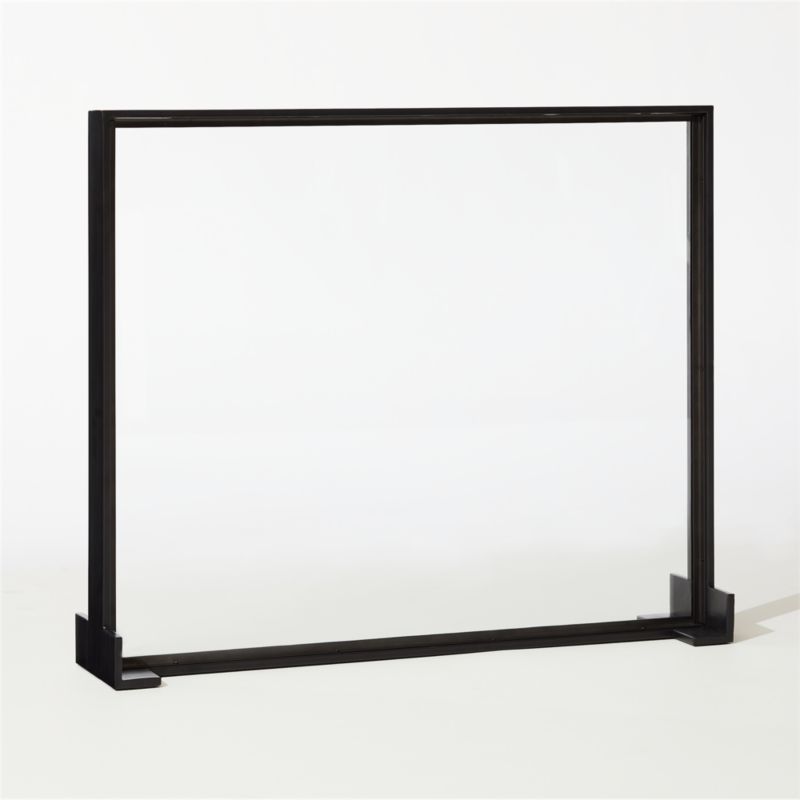 Ledge Glass Fireplace Screen - image 4 of 5