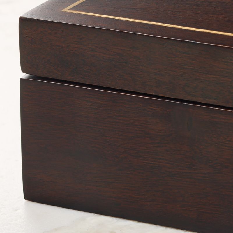 Ledger Acacia Wood Storage Box by Todd Snyder - image 2 of 7