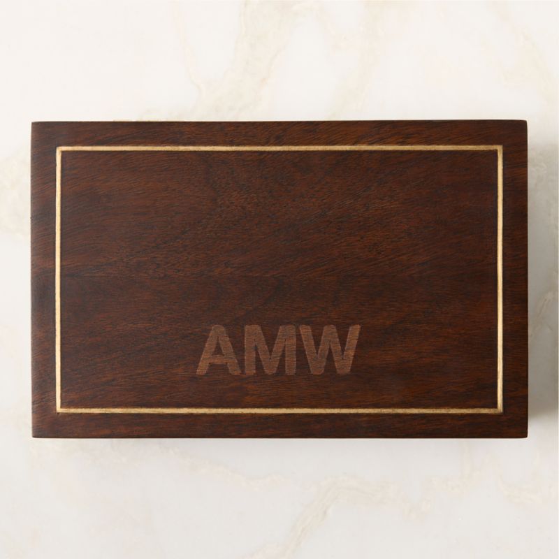 Ledger Acacia Wood Storage Box by Todd Snyder - image 3 of 7